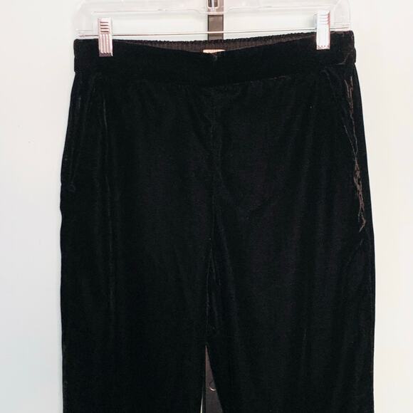J. Crew Mercantile Black Pull On Drapey Velvet Pant Size 4 - Picture 3 of 8